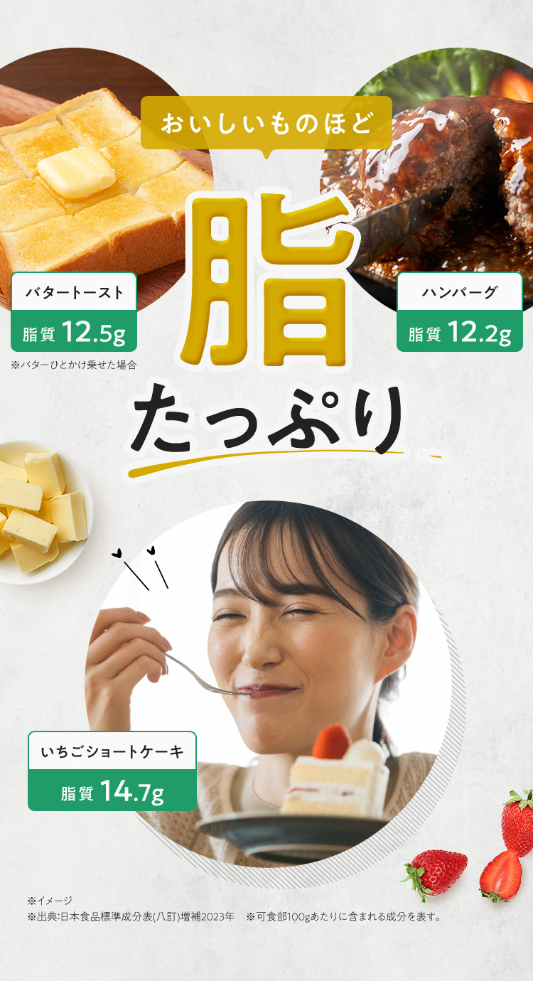 おいしいものほど脂たっぷり